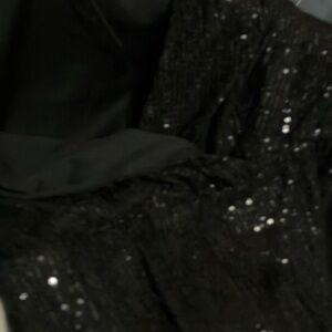 Black sequin dress
